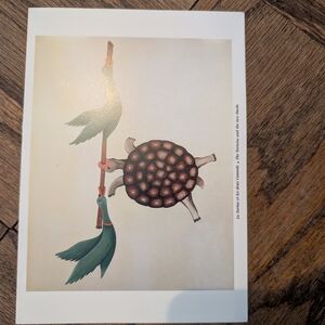 Air France Menu/Book With Poem By Jean de La Fontaine